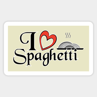 I love Spaghetti - Food Quotes Sticker